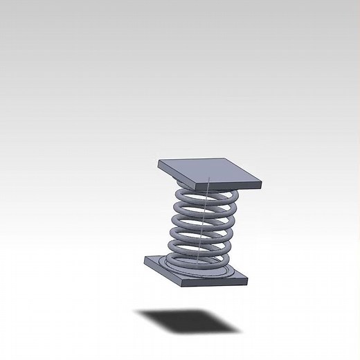 Spring coil animation in Solidworks 2011