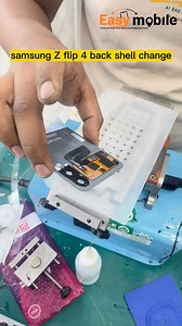 samsung Z flip 4 back shell change #MotalebPlazaRepair #EasyMobile #HaatirpoolMobileService #TecnoSpark20ProPlus #GlassChange #ZFlip6 | Easy Mobile bd