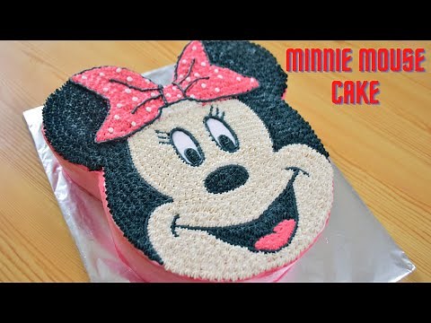 Minnie Mouse Cake | How To Make A Minnie Mouse Cake | Easy Cake | Manjaris Recipe