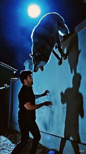 Ai videos | Wolf attack on the man | Animated clips | Ai clips