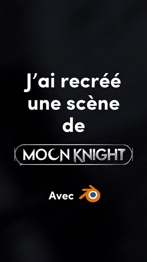 Recréation en 3D d'une scène de Moon Knight avec Blender