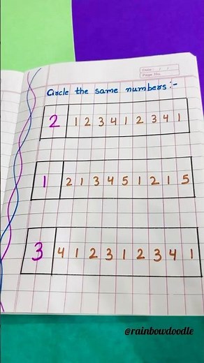 Circle the Same Numbers | Fun Math Activity for Kids | Early Learning