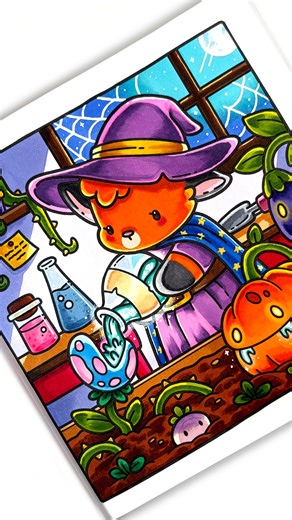 🪄🧪 Magic Potion Gardening | Spooky Life Coloring Book by Jade Summer #coloring #coloringbook #coloringpages #colorwithme #relaxingcoloring #satisfyingcoloring #jadesummer #jadesummercoloringbook | Jade Summer Coloring Books