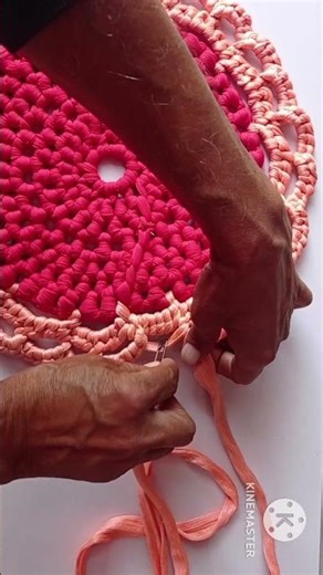 door mat using waste clothes easy , craft with priya #shorts