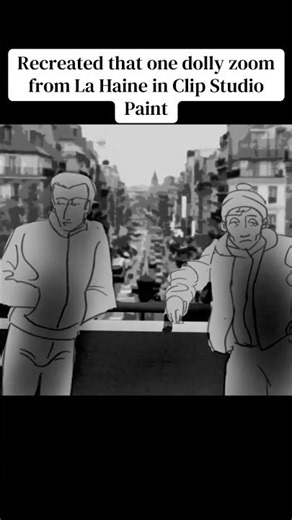 La Haine but animated! Clip Studio Paint EX