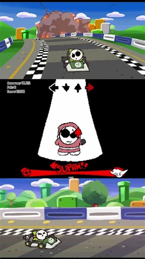FNF Shy Guy And Kart Race - Marion Invasion V3 - Friday Night Funkin #shyguy #marion #shortsviral