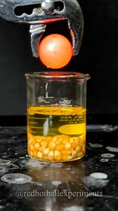 12K views · 117 reactions | RHCB vs Popcorn  #satisfying #experiment #science #asmr #rhcb #popcorn | Red Hot Ball Experiments | Facebook