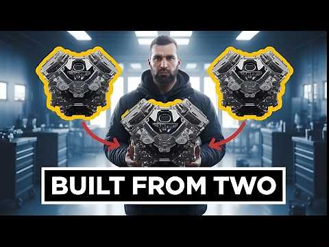 I connected two engines and made a single opposed-piston engine