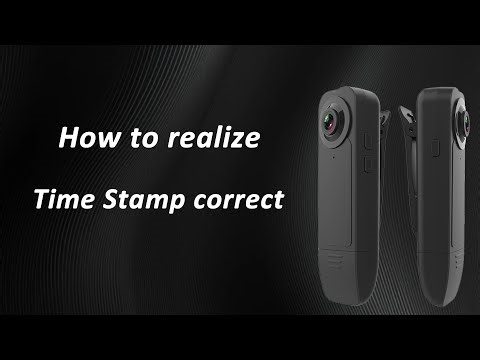 How to correct the time stamp - A18 Mini Body Camera #amazon #body camera