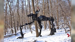 Street art installations made from junk popping up around Montreal