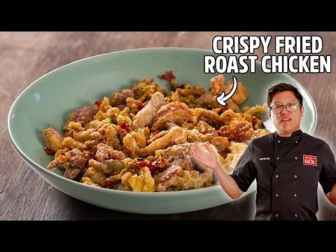 Easy Chinese Leftover Crispy Shredded Roast Chicken!