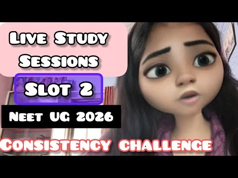 Day 1/7 | Live Study With Me | NEET |Slot 2 | #neet2026 #neet
