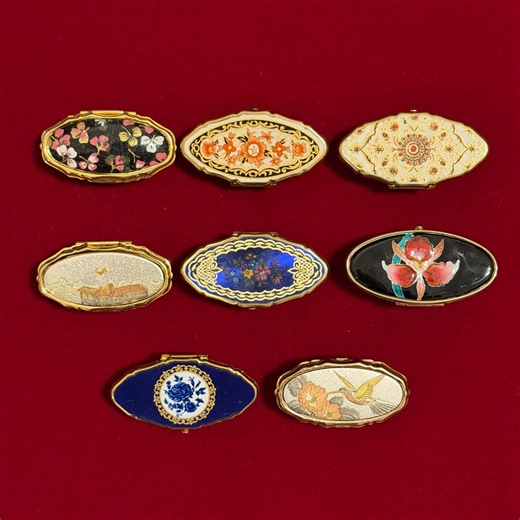 Vintage Lipview Lipstick Holder With Mirror Stratton of England, Japanese Art of Chokin - Etsy