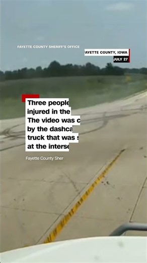 Severe truck collision caught on dashcam