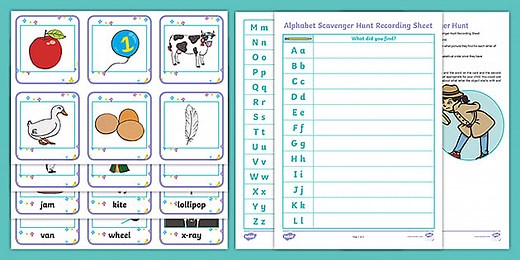 Alphabet Scavenger Hunt