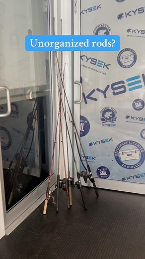 2.5K views · 14 reactions | Tired of unorganized rods? The KYSEK Rod Rail is the simple solution #kysek #rodholder | KYSEK Ice Chests | Facebook