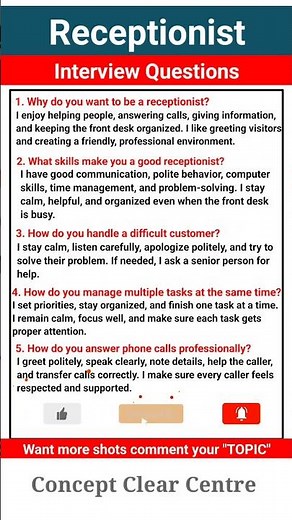 Top 5 Receptionist Job Interview Questions and Answers to Ace your Dream Job