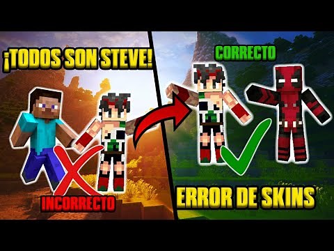 Minecraft PE | Error De Skin En Multijugador ¡Nuestros Amigos Son Todos Steve! ¡SOLUCIONADO!