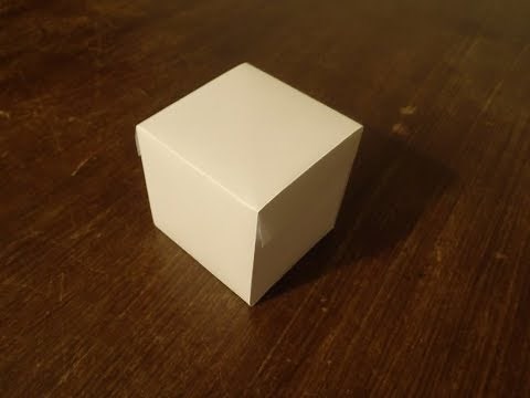 Quadratische Box aus einem A4 Papier falten