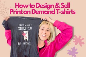 Online How to Design and Sell Print on Demand T-shirts Course · Creative Fabrica