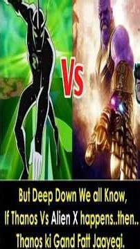 Thanos Snap vs Alien X: The Winner Will Shock You! ⚡️ #marvel #avengersdoomsday #ben10