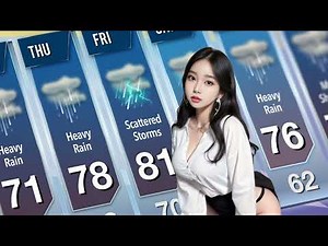 Sexy Weather Forecast Ai Art Girl 4k