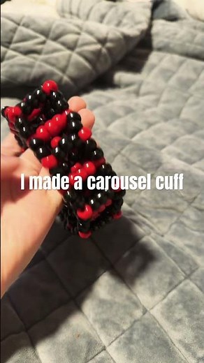 I made a carousel cuff #kandi #bracelet #antizoo