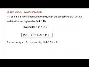 10 Multiplication Law of Probability