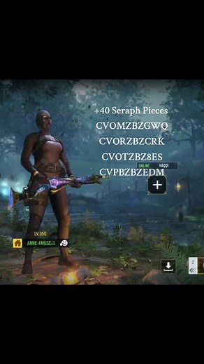 Redemption Code for Seraph Pieces in CODM 2024