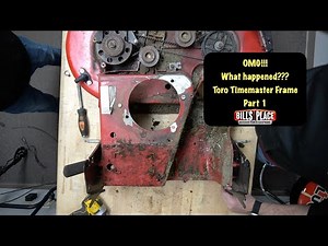 Toro 30" Timemaster frame replacement after engine came loose. Part 1