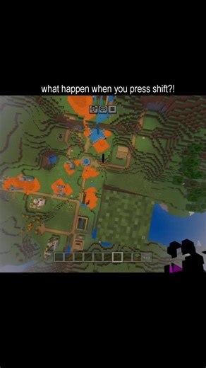 what happen when we press shift?! #minecraft