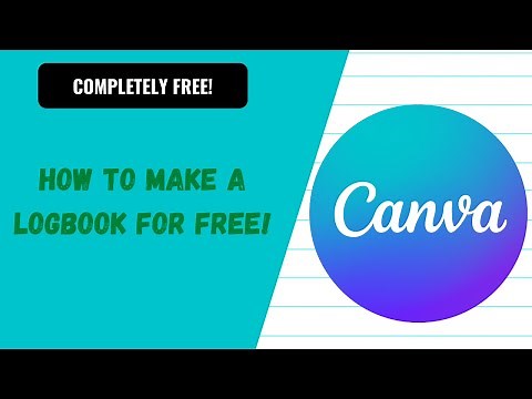 How to make a FREE logbook in Canva- An Amazon KDP Low Content Book Tutorial