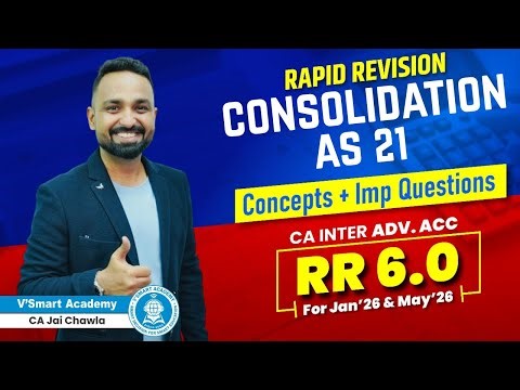 AS 21 Consolidation | Rapid Revision 6.0 | Jan/May'26 | CA Inter Advanced Accounts | CA. Jai Chawla