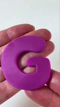 Play-Doh Letter G for Kids! Learn Violet Color & G Words | Educational Preschool Video