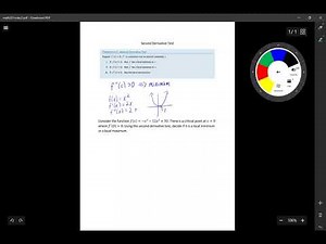 Math 251 - Second derivative test