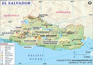 Mapa de El Salvador | Mapa El Salvador