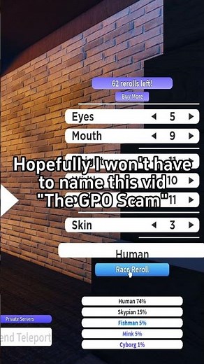 Getting Cyborg Race in GPO