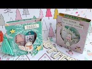 Shadow Box Card with Crate Paper Cocoa & Snow