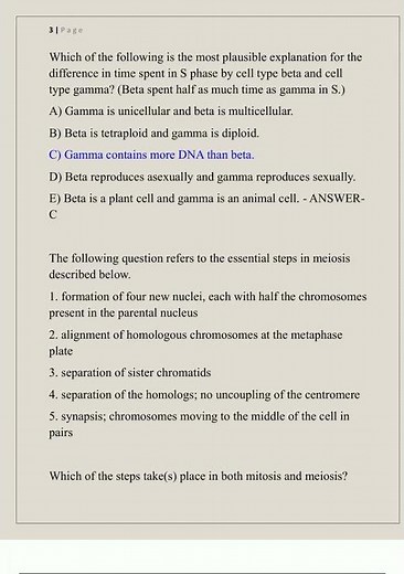 Bio 110 Final Exam Newest 2025 Actual Exam Complete 100 Questions And Correct Detailed Answers