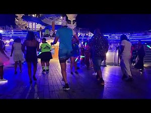 Line Dancing on carnival cruise .