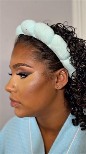 Prom makeup for ARIANNA 👸🏽 #makeuptransformation #beauty #glam