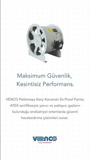 VENCO Explosion-Proof Fans: Maximum Safety, Non-Stop Efficiency ✅