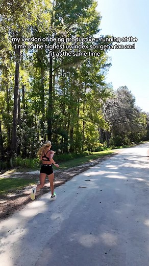 Maximizing Productivity with Running Workouts and UV index - Parker Valby TikTok