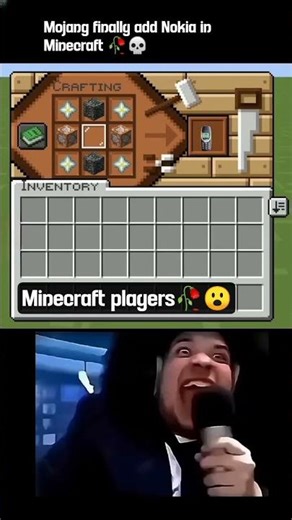 Mojang finally add Nokia in Minecraft 💀🥀 #minecraft #viral #shorts #memes #shortsfeed