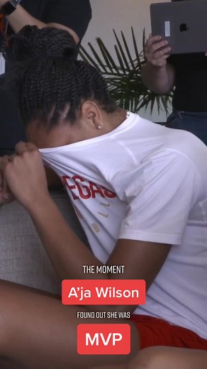 #thatmomentwhen you realize you’re the 2020 #wnba MVP 🤩 A’ja Wilson was shocked 🥺 #wholesome #bestsurprise