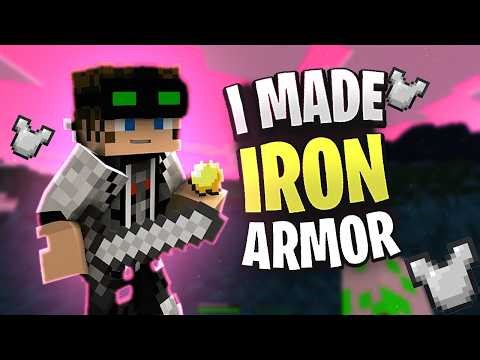 Crafting Full IRON ARMOR in Minecraft Survival | first day in minecraft (# 1 )