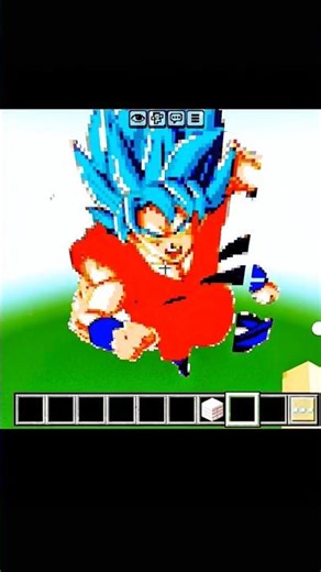 I buld GOKU IN #minecraft #shorts