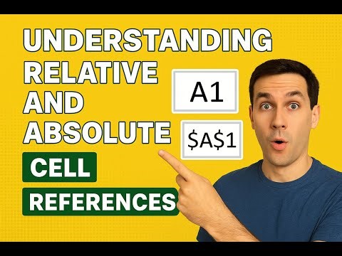 Excel Cell Reference Guide: Relative vs. Absolute ($) for Formulas (MOS Prep)