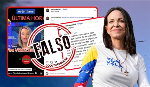 María Corina Machado sigue en la clandestinidad y no fue arrestada, como afirma audio desinformador - Efecto Cocuyo