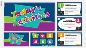 Daily Activities or Choice Board Template for Google Slides - SlidesMania